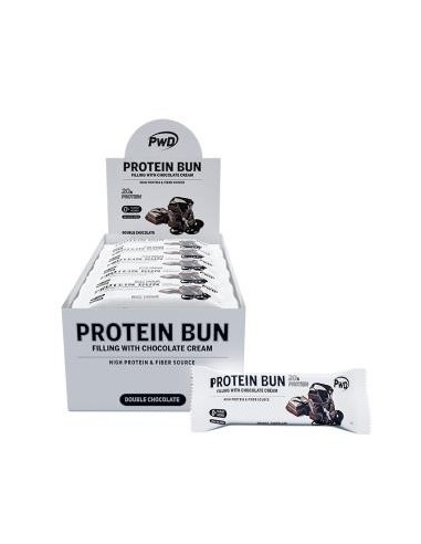 Protein Bun Bizcocho Double Chocolate 15Udsx60 Gramos Pwd Nutrition
