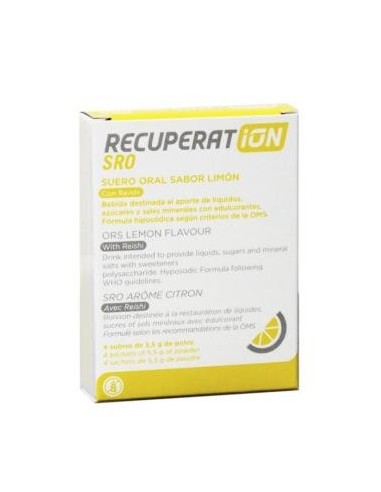 Recuperat-Ion Suero Oral Sabor Limon 4 Sobres Recuperat-Ion