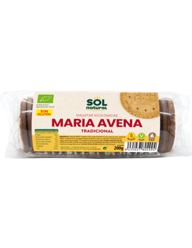 Marías Avena Sin Gluten Bio 200 Gramos  Sol Natural