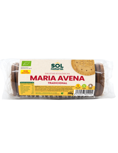 Marías Avena Sin Gluten Con Chips De Chocolate Bio 200 Gramos  Sol Natural