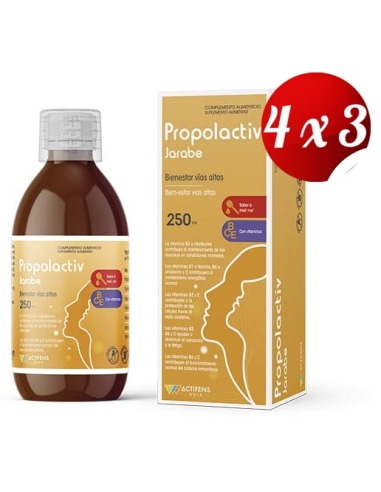 Pack 4x3 Propolactiv Jarabe  250 Ml  de Herbora