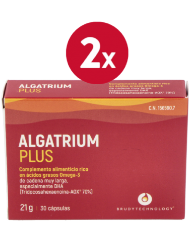 Pack 2 uds Plus Algatrium (350 Mg Dha)  30 Perlas Algatrium