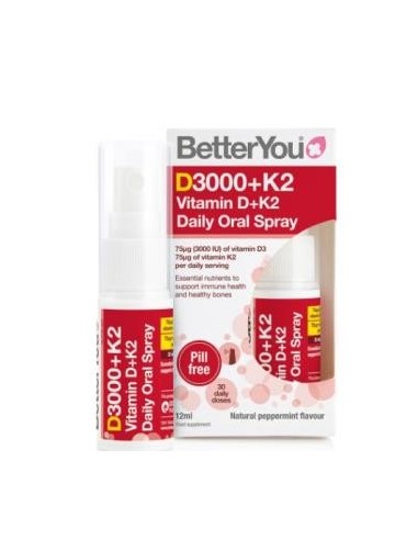 D3000+K2 Spray Oral 12 Mililitros Better You