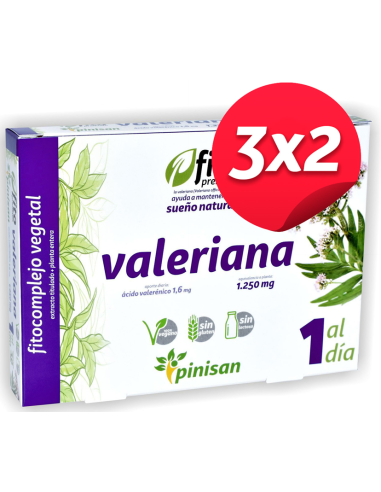 Pack 3x2 Fito Premium Valeriana, 30 Caps. de Pinisan