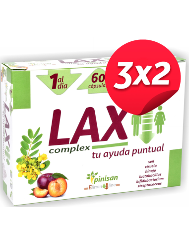 Pack 3x2 Lax Complex, 60 Cáps. de Pinisan