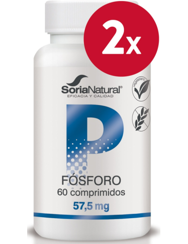 Pack 2 uds Fosforo 60 comprimidos de Liberacion Sostenida de Soria Natural