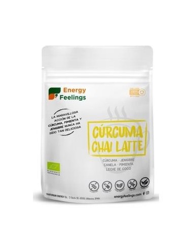 Curcuma Chai Latte 150 Gramos Eco Vegan Sg Energy Feelings
