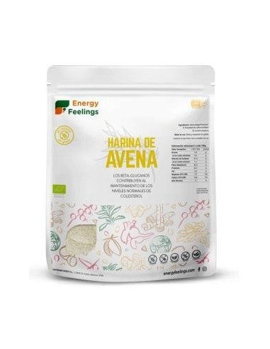 Harina De Avena 1Kg. Eco Vegan Sg de Energy Feelings