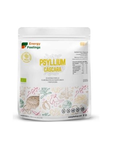 Psyllium Entero Cascara 500 Gramos Eco Vegan Sg Energy Feelings
