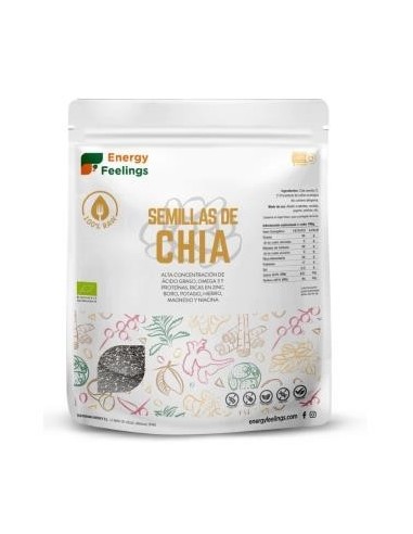 Chia Semilla 500 gramos Eco Vegan Sg de Energy Feelings