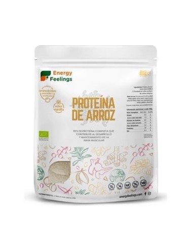 Proteina De Arroz Vainilla 1 Kilo Eco Vegan Sg Energy Feelings
