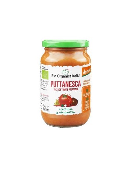 Salsa De Tomate Puttanesca 325 Mililitros Demeter Bio Organica Italia