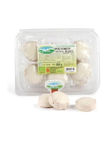 Polvorones Bio de Trigo con Chocolate Blanco Belsi 350g