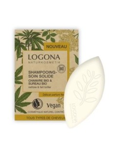 Champu Solido Cañamo Y Sauco 67 Gramos Logona