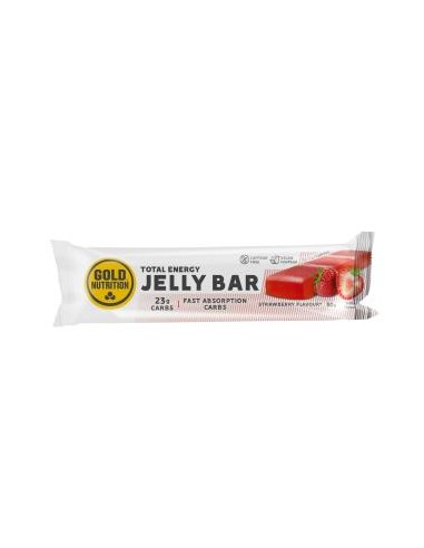 Jelly Bar Total Energy Strawberry 15Uds. de Gold Nutrition