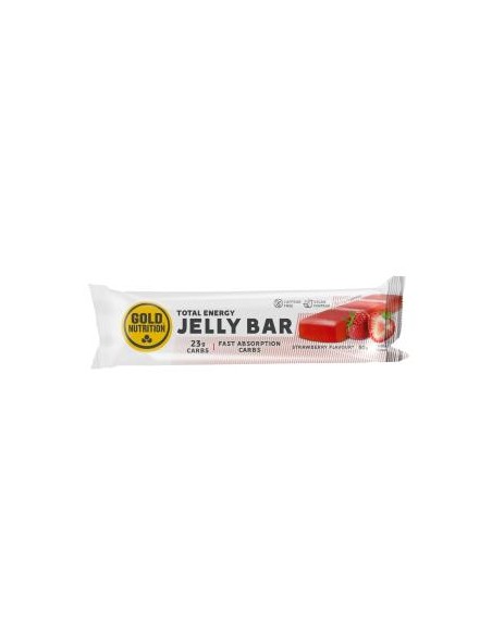 Jelly Bar Total Energy Strawberry 15Uds. de Gold Nutrition