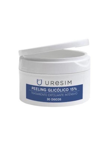 Uresim Peeling Glicolico 15% Exfoliante 30Discos. Uresim