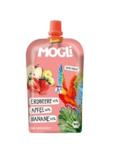 Smoothie Manzana Platano Fresa 6Udsx120 Gramos Demeter Mogli