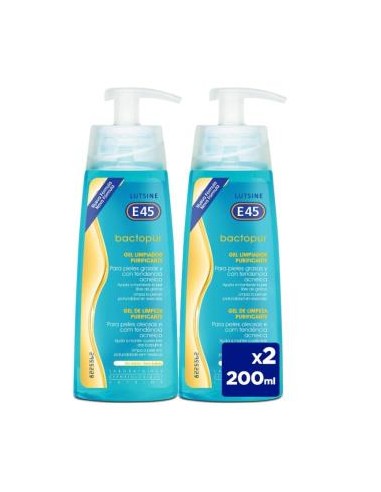 Bactopur Gel Limpiador 2Ud 50% Dto 200 Mililitros Lutsine E45