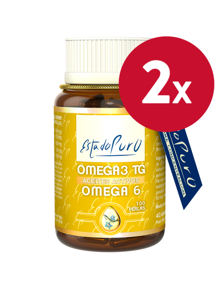 Pack 2 uds  Omega 3 Tg Omega 6 Aceites Activos 100 Perlas de Tongil