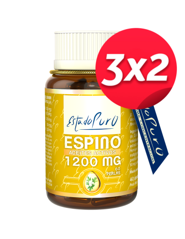 Pack 3x2 Estado Puro Espino Blanco 60 perlas 1.200 MG de Tongil