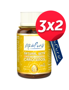 Pack 3x2 Natural Betacaroteno Aceites Activos 90 Perlas de Tongil