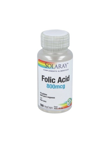 Acido Folico 800Mcg. 100Cap.