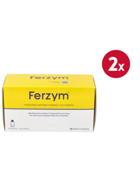 Pack 2 Ferzym Fast 10 Viales 8 ml Specchiasol - Salud Digestiva