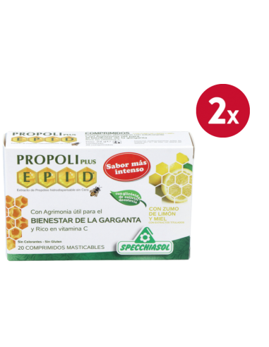Pack 2 uds Epid Miel Limon 20 Comprimidos Specchiasol