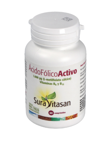 Ácido Fólico Activo 60 comprimidos - Sura Vitasan