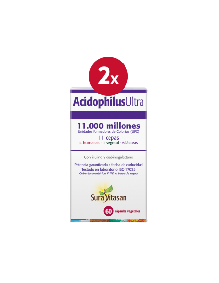 Pack 2 Acidophilus Ultra 60 cápsulas Sura Vitasan oferta