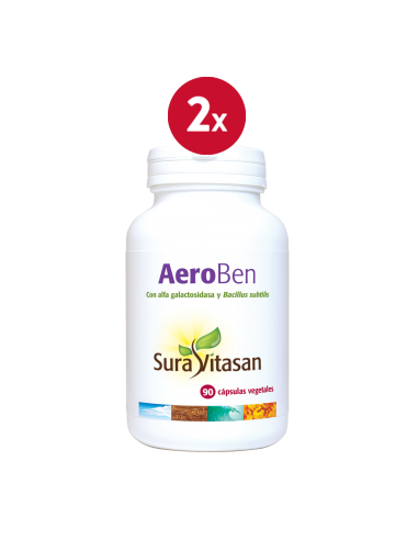Pack 2 Aeroben 90 cápsulas Sura Vitasan – Energía y bienestar