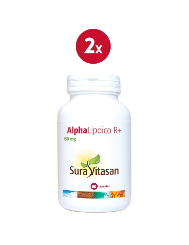 Pack 2 Alpha Lipoico R+ 60 cápsulas Sura Vitasan oferta