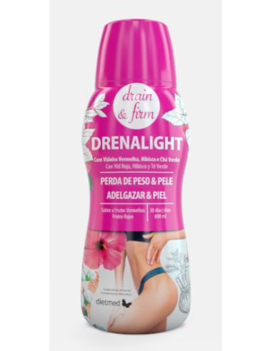 Pack 4x3 uds Drenalight Drain & Firm Solución Oral 600 Ml De Dietmed