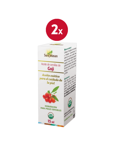 Pack 2 Aceite Semillas Goji Bio 15ml Sura Vitasan Natural