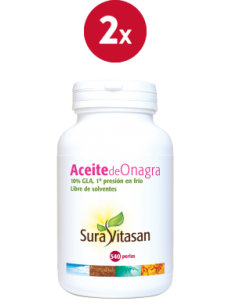 Pack de 2 uds Aceite De Onagra 540Perlas de Sura Vitasan