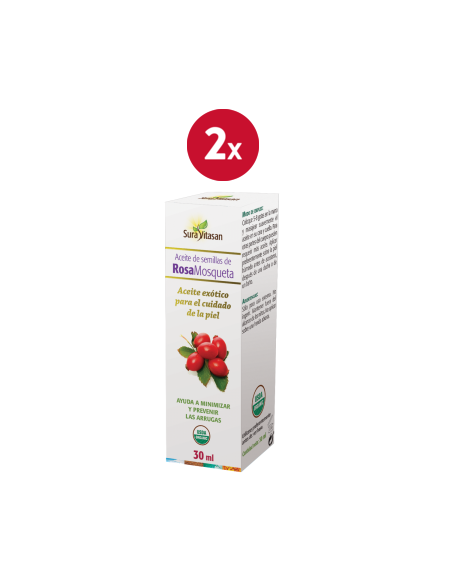 Pack 2 Aceite Rosa Mosqueta Bio 30ml Sura Vitasan Natural
