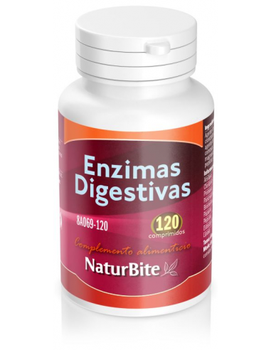 Enzimas Digestivas, 120 Comp.  de Naturbite