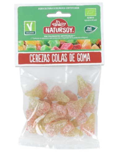 Cerezas de cola de goma 75 g Natursoy