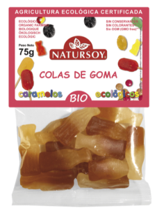Colas de goma 75 g Natursoy