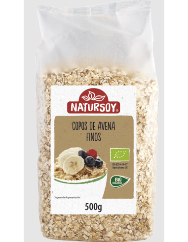 Copos de Avena Finos Natursoy 500 g  Salud y Nutrición Natural