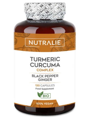 Cúrcuma, Jengibre y Pimienta Negra 120 cápsulas Nutralie