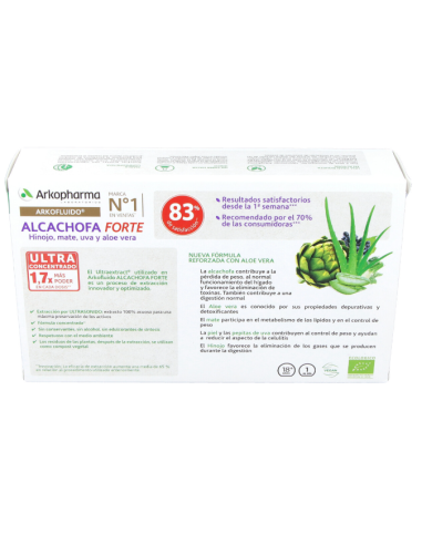 Arkofluido Alcachofa Forte 20 Ampollas Bio Arkopharma