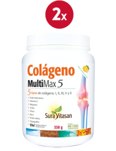 Pack 2 uds Colageno Multimax 5 330gr Sura Vitasan