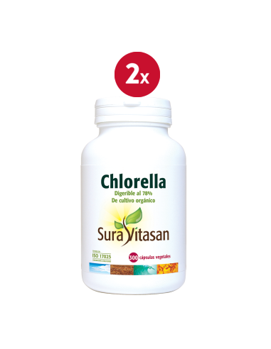 Pack de 2 uds Chlorella 300Cap. de Sura Vitasan