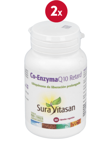 Pack 2 Co-Enzyma Q10 Retard 60 cápsulas Sura Vitasan oferta