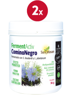 Pack 2 Comino Negro Fermentado 36g Sura Vitasan Natural