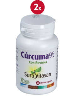 Pack de 2 uds Curcuma 95 30Cap. de Sura Vitasan