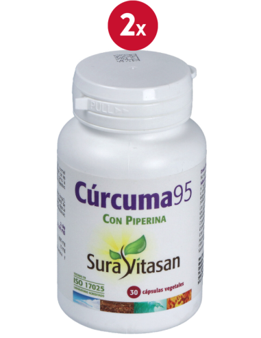Pack de 2 uds Curcuma 95 30Cap. de Sura Vitasan