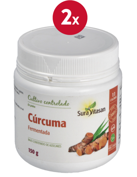 Pack de 2 uds Curcuma Fermantada 150Gr. de Sura Vitasan